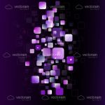 Abstract Purple Cubes Background
